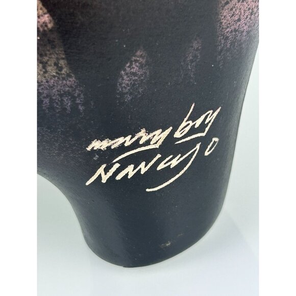 Navajo Signed Buffalo Ceramic Statue Native American Pottery Art Primitive READ - Picture 8 of 16